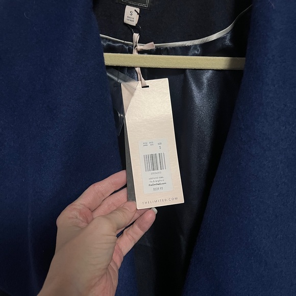 NWT $229 LTD Luxe Collection Navy Shawl Collar Peacoat Limited 
Sz S - Picture 3 of 7